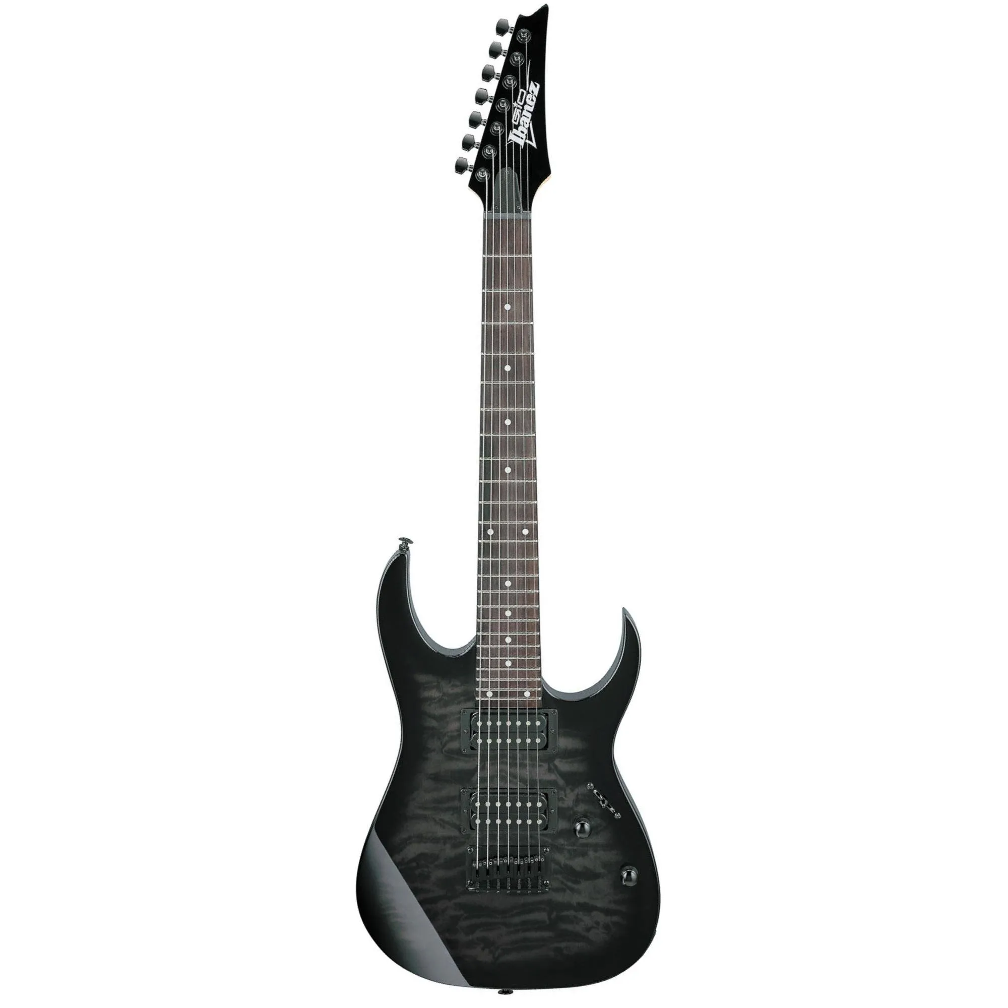 Guitarra 7 Cordas Ibanez GRG7221QA RG GIO Transparent Black Sunburst (83636)