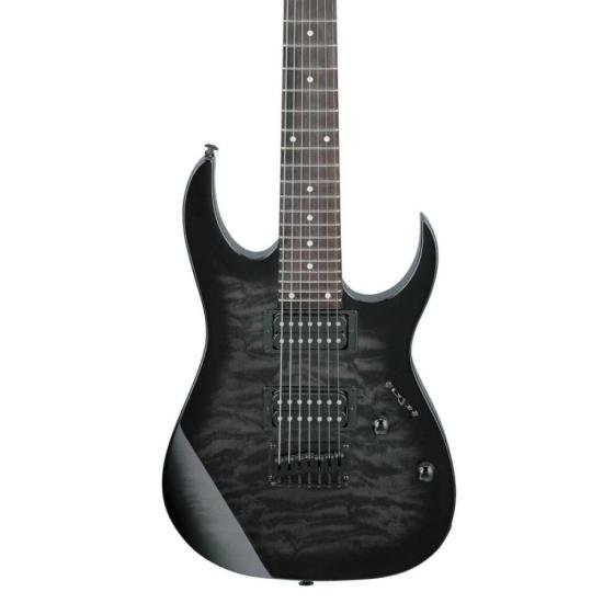 Guitarra 7 Cordas Ibanez GRG7221QA RG GIO Transparent Black Sunburst por 4.299,00 à vista no boleto/pix ou parcele em até 12x sem juros. Compre na loja Mundomax!