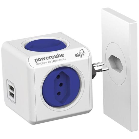 Adaptador Benjamim Múltiplo Com USB Powercube PWC-R5 Bivolt ELG por 189,99 à vista no boleto/pix ou parcele em até 7x sem juros. Compre na loja Mundomax!