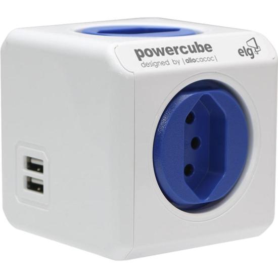Adaptador Benjamim Múltiplo Com USB Powercube PWC-R5 Bivolt ELG por 189,99 à vista no boleto/pix ou parcele em até 7x sem juros. Compre na loja Mundomax!