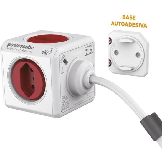 Adaptador Benjamim Múltiplo Powercube PWC-X5 Bivolt ELG por 0,00 à vista no boleto/pix ou parcele em até 1x sem juros. Compre na loja Mundomax!