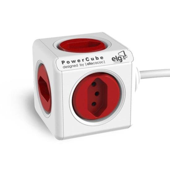 Adaptador Benjamim Múltiplo Powercube PWC-X5 Bivolt ELG por 0,00 à vista no boleto/pix ou parcele em até 1x sem juros. Compre na loja Mundomax!