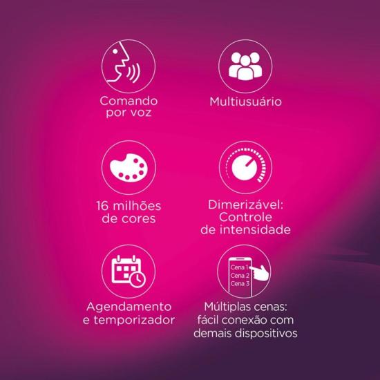 Fita Led Smart 3m SHFL200 ELG por 0,00 à vista no boleto/pix ou parcele em até 1x sem juros. Compre na loja Mundomax!