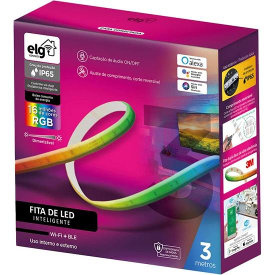 Fita Led Smart 3m SHFL200 ELG por 0,00 à vista no boleto/pix ou parcele em até 1x sem juros. Compre na loja Mundomax!