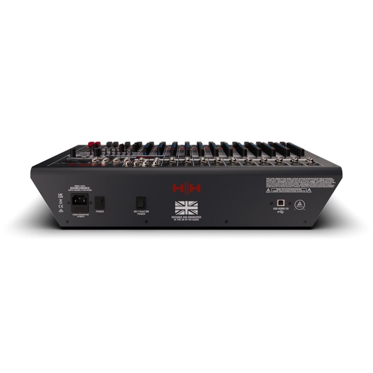 Mesa de Som HH Queensberry Q16FX 16 Canais Preta - Mundomax