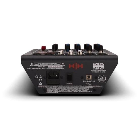 Mesa de Som HH Queensberry Q6FX 6 Canais Preta por 1.830,00 à vista no boleto/pix ou parcele em até 12x sem juros. Compre na loja Mundomax!