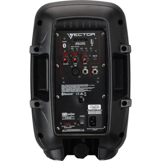 Caixa de Som Ativa HH VRE-8AG2 8\" 300w por 1.936,00 à vista no boleto/pix ou parcele em até 12x sem juros. Compre na loja Mundomax!