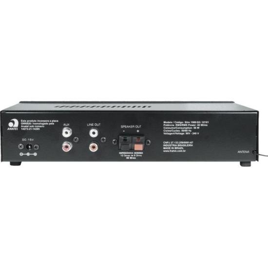Amplificador Frahm Slim 1000 G5 40w Rms por 559,00 à vista no boleto/pix ou parcele em até 10x sem juros. Compre na loja Mundomax!
