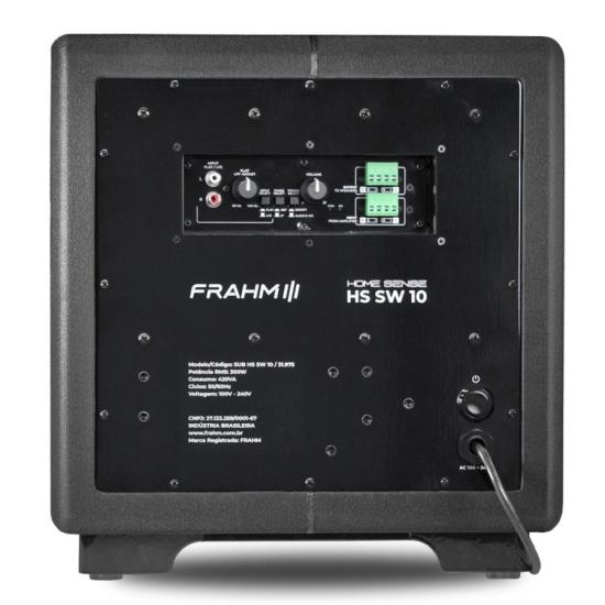 Subwoofer Frahm Home Sense SW 10 Premium 300w por 4.222,00 à vista no boleto/pix ou parcele em até 12x sem juros. Compre na loja Mundomax!