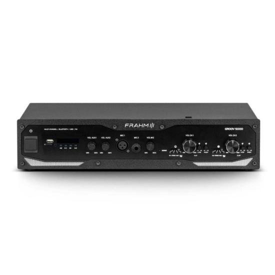 Amplificador Frahm GROOVE 5000 G5 Bluetooth 600w por 2.150,00 à vista no boleto/pix ou parcele em até 12x sem juros. Compre na loja Mundomax!