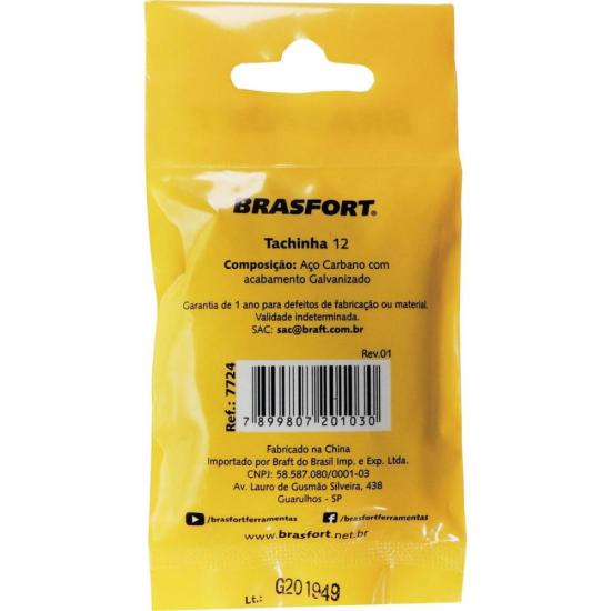 Tachinha n°12 Brasfort (Com 100) por 4,99 à vista no boleto/pix ou parcele em até 1x sem juros. Compre na loja Mundomax!