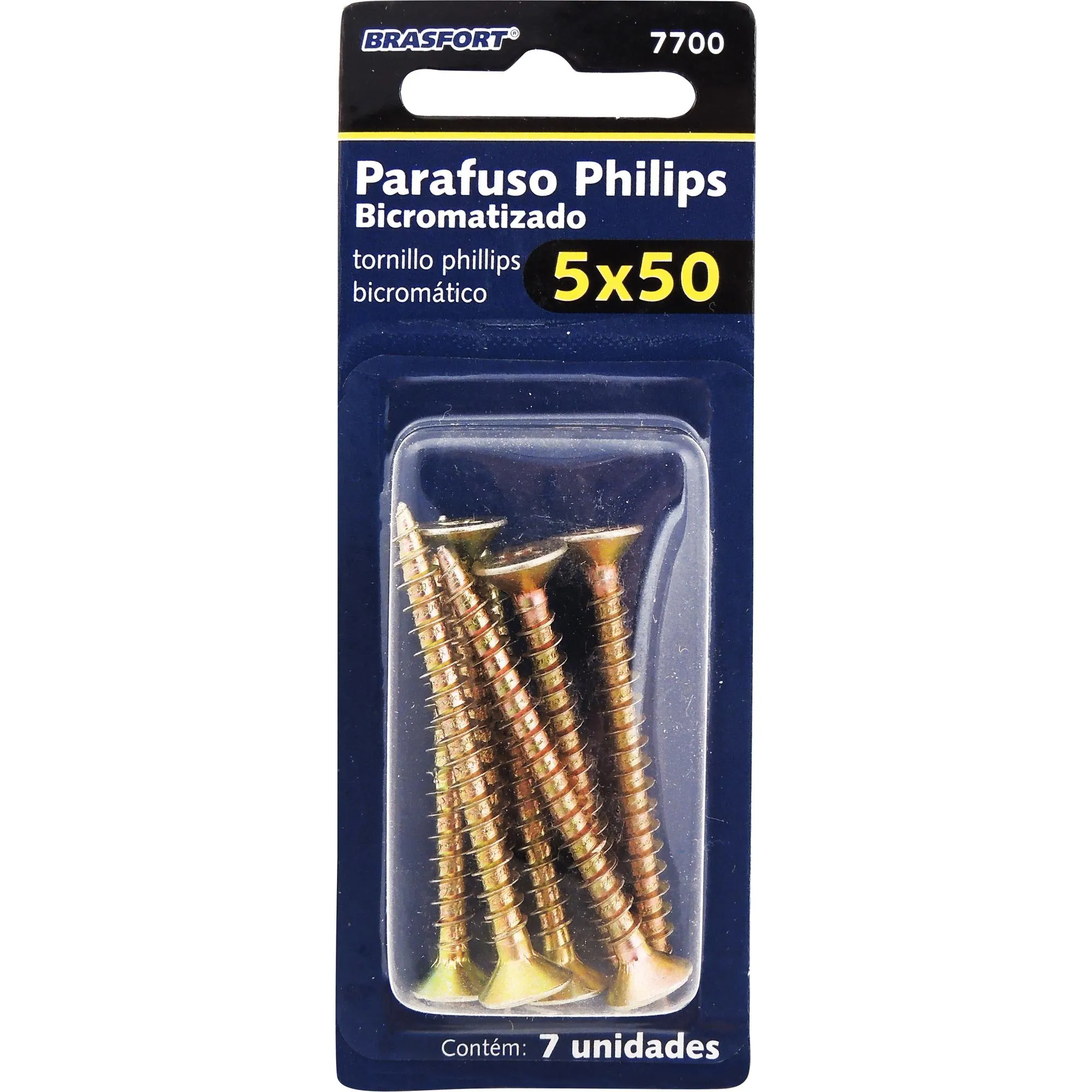 Parafuso Philips 5,0 X 50 Brasfort (Com 7) (83880)