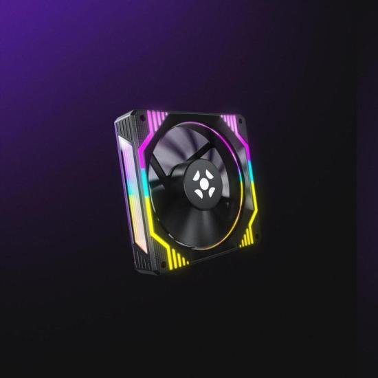 Cooler Fan Fortrek Frosty Rainbow Preto por 41,00 à vista no boleto/pix ou parcele em até 1x sem juros. Compre na loja Mundomax!