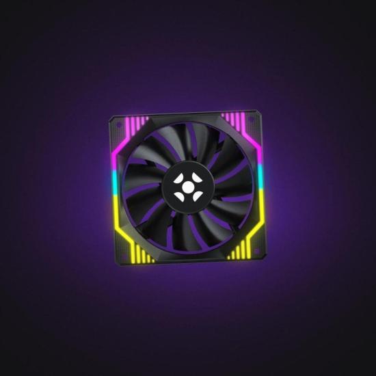 Cooler Fan Fortrek Frosty Rainbow Preto por 41,00 à vista no boleto/pix ou parcele em até 1x sem juros. Compre na loja Mundomax!