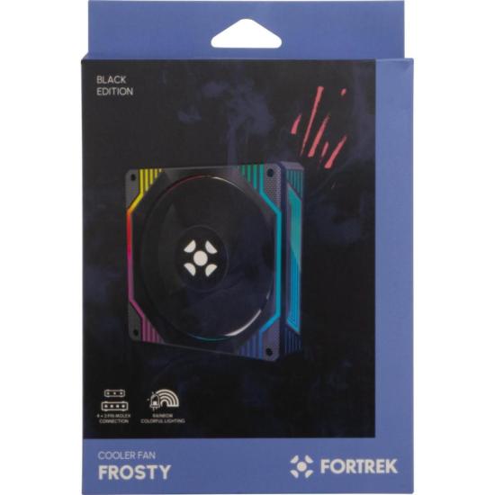 Cooler Fan Fortrek Frosty Rainbow Preto por 41,00 à vista no boleto/pix ou parcele em até 1x sem juros. Compre na loja Mundomax!