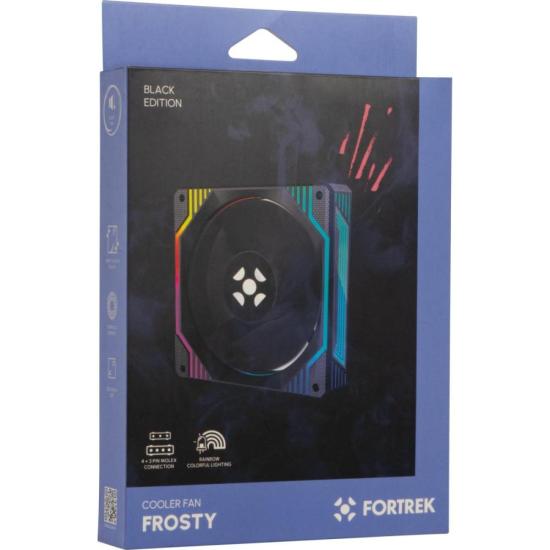 Cooler Fan Fortrek Frosty Rainbow Preto por 41,00 à vista no boleto/pix ou parcele em até 1x sem juros. Compre na loja Mundomax!