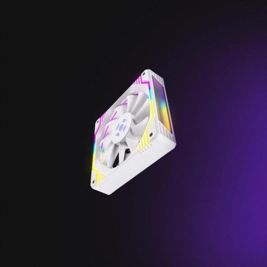 Cooler Fan Fortrek Frosty Rainbow Branco por 43,00 à vista no boleto/pix ou parcele em até 1x sem juros. Compre na loja Mundomax!