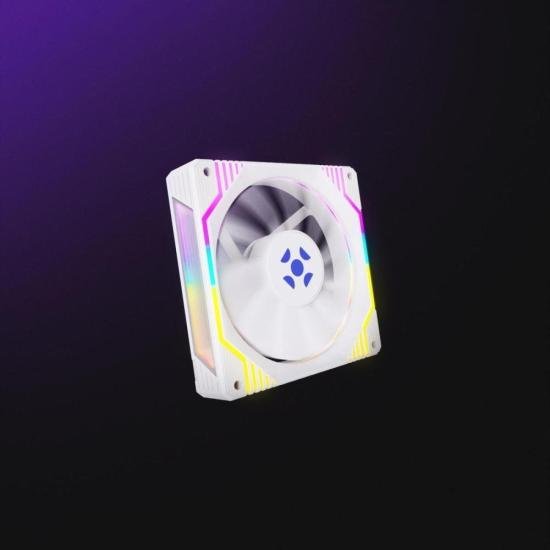 Cooler Fan Fortrek Frosty Rainbow Branco por 43,00 à vista no boleto/pix ou parcele em até 1x sem juros. Compre na loja Mundomax!