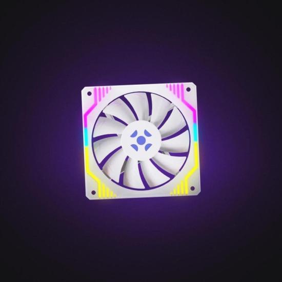 Cooler Fan Fortrek Frosty Rainbow Branco por 43,00 à vista no boleto/pix ou parcele em até 1x sem juros. Compre na loja Mundomax!