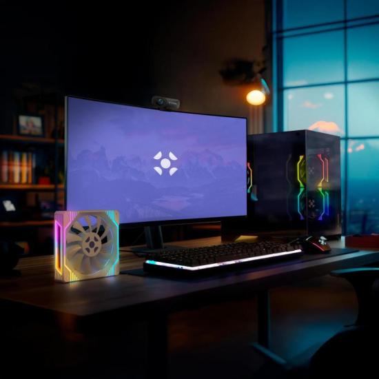 Cooler Fan Fortrek Frosty Rainbow Branco por 43,00 à vista no boleto/pix ou parcele em até 1x sem juros. Compre na loja Mundomax!