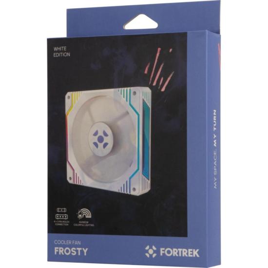 Cooler Fan Fortrek Frosty Rainbow Branco por 43,00 à vista no boleto/pix ou parcele em até 1x sem juros. Compre na loja Mundomax!