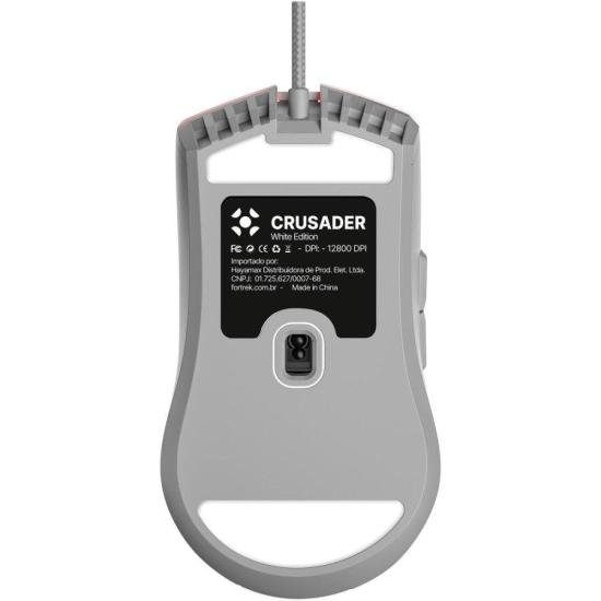Mouse Gamer Fortrek Crusader 12800Dpi Branco por 103,00 à vista no boleto/pix ou parcele em até 4x sem juros. Compre na loja Mundomax!