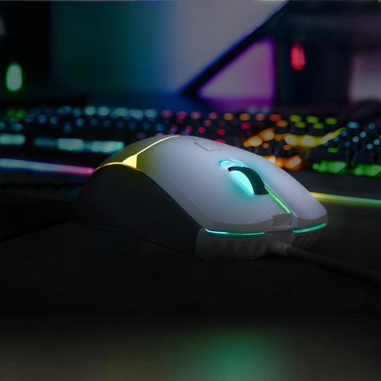Mouse Gamer Fortrek Crusader 12800Dpi Branco por 103,00 à vista no boleto/pix ou parcele em até 4x sem juros. Compre na loja Mundomax!