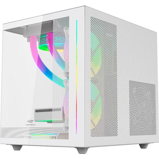 Gabinete Gamer C3Tech Aquarius MT-G810 Sem Fans Branco por 319,99 à vista no boleto/pix ou parcele em até 10x sem juros. Compre na loja Mundomax!