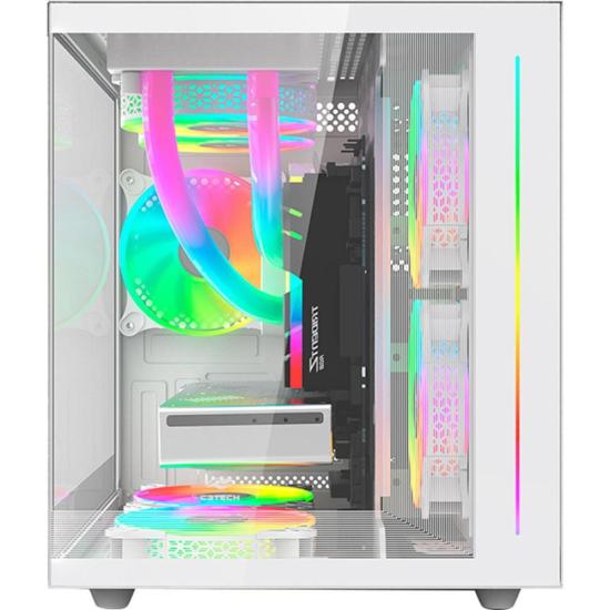 Gabinete Gamer C3Tech Aquarius MT-G810 Sem Fans Branco por 319,99 à vista no boleto/pix ou parcele em até 10x sem juros. Compre na loja Mundomax!
