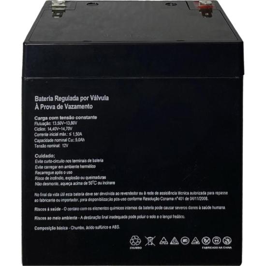 Bateria Selada 12V 5Ah SP12-5 SecPower por 105,00 à vista no boleto/pix ou parcele em até 4x sem juros. Compre na loja Mundomax!