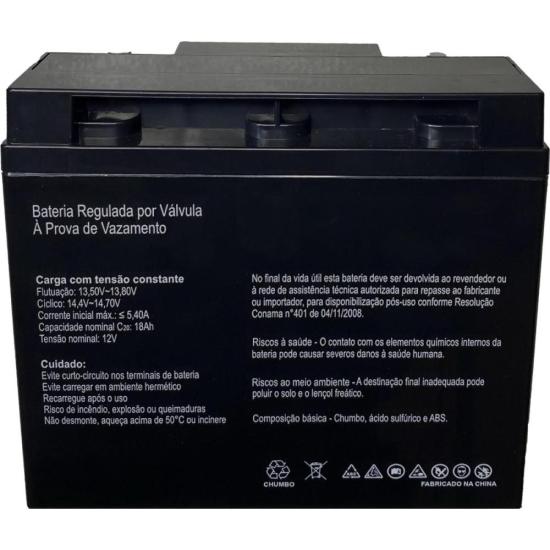 Bateria Selada 12V 18Ah SP12-18 SecPower por 330,00 à vista no boleto/pix ou parcele em até 10x sem juros. Compre na loja Mundomax!