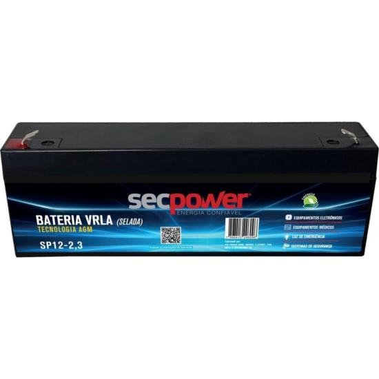 Bateria Selada 12V 2,3Ah SP12-2,3 SecPower por 70,00 à vista no boleto/pix ou parcele em até 2x sem juros. Compre na loja Mundomax!