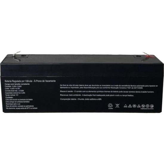 Bateria Selada 12V 2,3Ah SP12-2,3 SecPower por 70,00 à vista no boleto/pix ou parcele em até 2x sem juros. Compre na loja Mundomax!