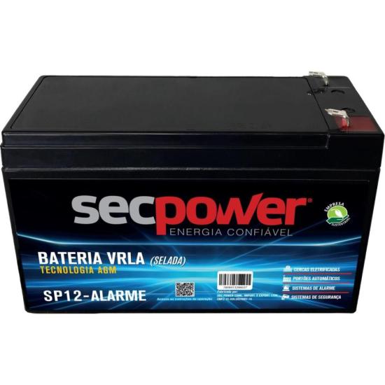 Bateria Selada 12V P12-Alarme SecPower por 97,00 à vista no boleto/pix ou parcele em até 3x sem juros. Compre na loja Mundomax!