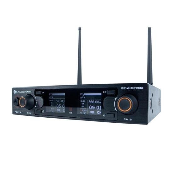 Microfone sem fio Kadosh K-502M duplo por 1.899,00 à vista no boleto/pix ou parcele em até 12x sem juros. Compre na loja Mundomax!