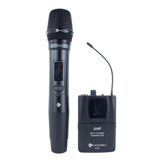 Microfone sem fio Kadosh K-502C duplo por 2.099,00 à vista no boleto/pix ou parcele em até 12x sem juros. Compre na loja Mundomax!