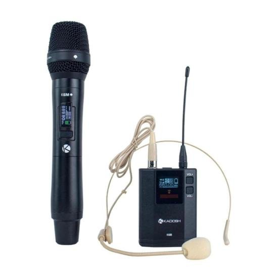Microfone sem fio Kadosh K-622C duplo por 3.199,00 à vista no boleto/pix ou parcele em até 12x sem juros. Compre na loja Mundomax!