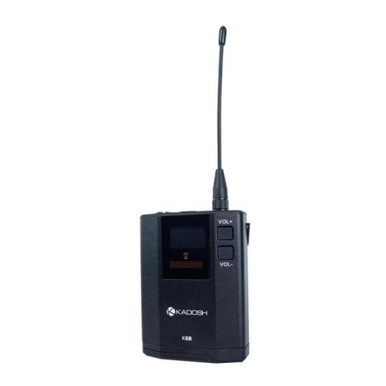 Microfone sem fio Kadosh K-622C duplo por 3.199,00 à vista no boleto/pix ou parcele em até 12x sem juros. Compre na loja Mundomax!