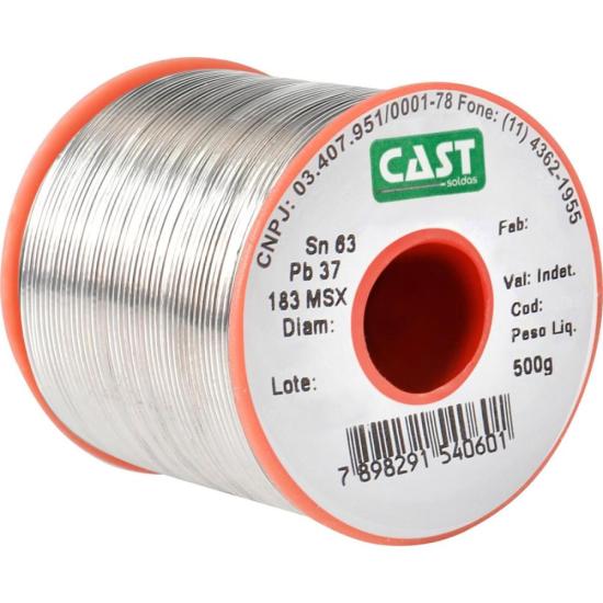 Solda em Fio 183ms x 1,5mm 500g Cast por 280,00 à vista no boleto/pix ou parcele em até 10x sem juros. Compre na loja Mundomax!