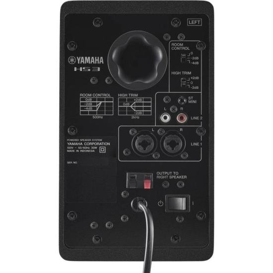 Monitor de Referência Para Estúdio Yamaha HS3 Preto (PAR) por 1.829,00 à vista no boleto/pix ou parcele em até 12x sem juros. Compre na loja Mundomax!