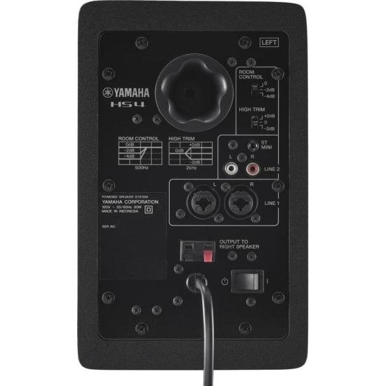 Monitor de Referência Para Estúdio Yamaha HS4 Preto (PAR) por 2.209,00 à vista no boleto/pix ou parcele em até 12x sem juros. Compre na loja Mundomax!