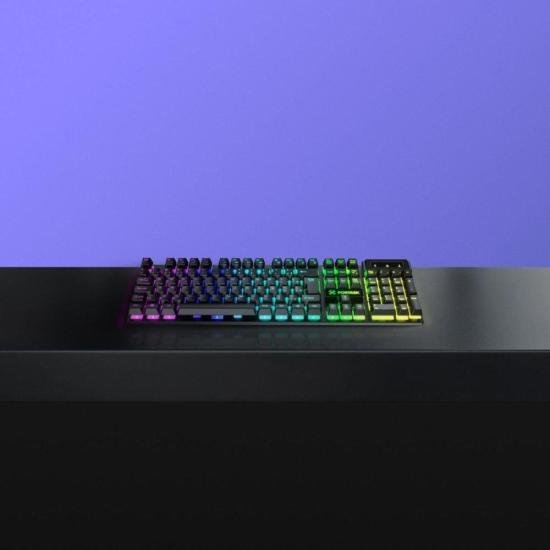 Teclado Gamer Fortrek Fearless 100 Fullsized Preto por 80,54 à vista no boleto/pix ou parcele em até 3x sem juros. Compre na loja Fortrek!