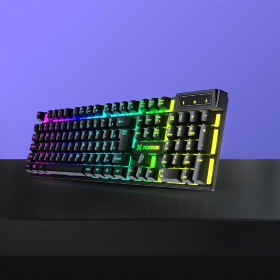 Teclado Gamer Fortrek Fearless 100 Fullsized Preto por 80,54 à vista no boleto/pix ou parcele em até 3x sem juros. Compre na loja Fortrek!