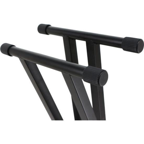 Suporte Para Teclado Duplo X ST420D Hayonik por 235,00 à vista no boleto/pix ou parcele em até 9x sem juros. Compre na loja Mundomax!