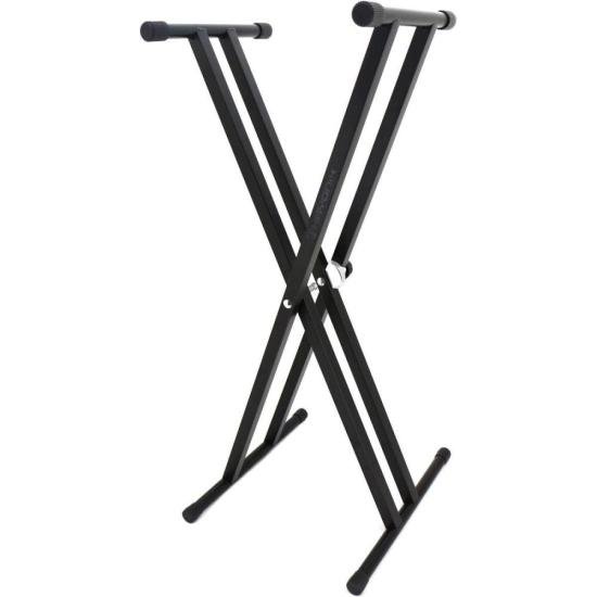 Suporte Para Teclado Duplo X ST420D Hayonik por 235,00 à vista no boleto/pix ou parcele em até 9x sem juros. Compre na loja Mundomax!