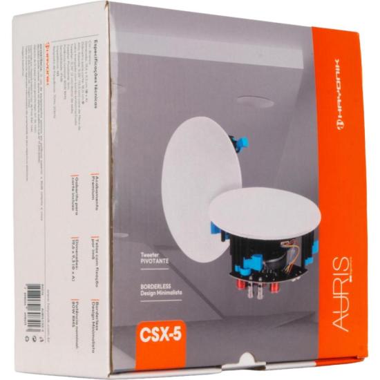 Arandela de Som HAYONIK Auris CSX-5 Branca por 410,00 à vista no boleto/pix ou parcele em até 10x sem juros. Compre na loja Mundomax!