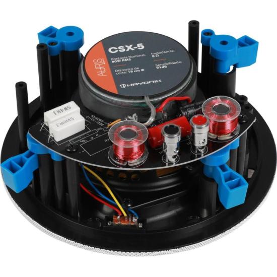 Arandela de Som HAYONIK Auris CSX-5 Branca por 410,00 à vista no boleto/pix ou parcele em até 10x sem juros. Compre na loja Mundomax!