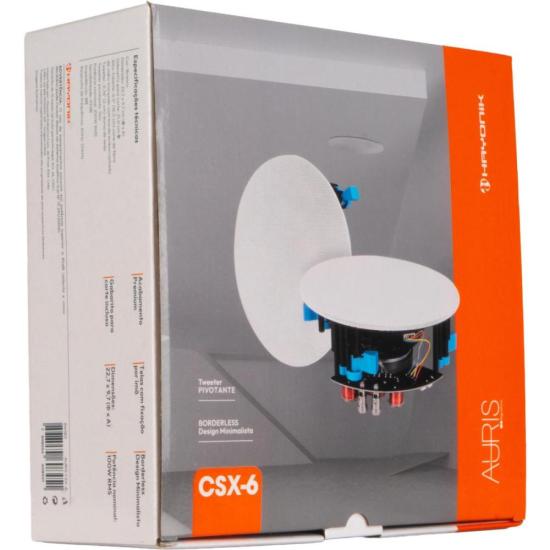 Arandela de Som HAYONIK Auris CSX-6 Branca por 526,00 à vista no boleto/pix ou parcele em até 10x sem juros. Compre na loja Mundomax!