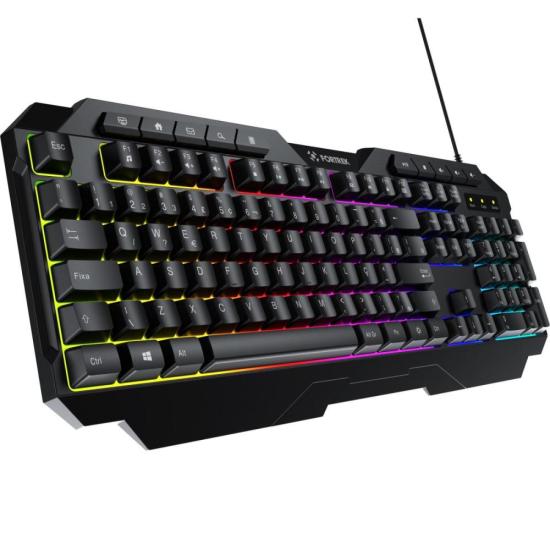 Teclado Gamer Multimidia Fortrek Shortcut Preto por 85,91 à vista no boleto/pix ou parcele em até 3x sem juros. Compre na loja Fortrek!
