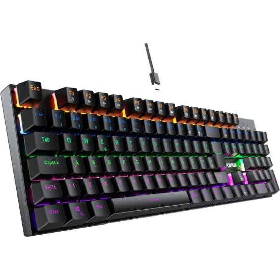 Teclado Gamer Mecânico Fortrek Gravity 100 Fullsized Switch Outemu Red B por 236,45 à vista no boleto/pix ou parcele em até 9x sem juros. Compre na loja Fortrek!